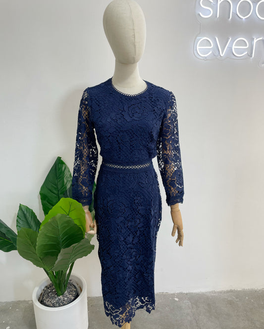 Alina Navy Dress