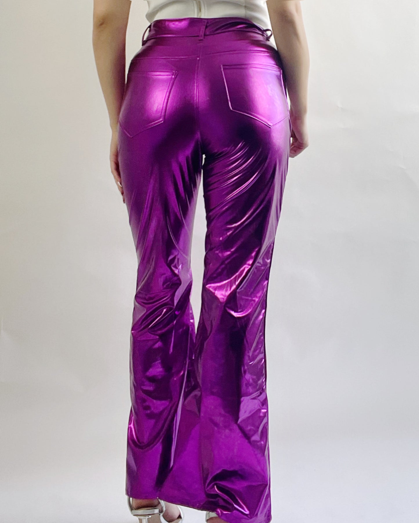 Metallic Magenta jeans