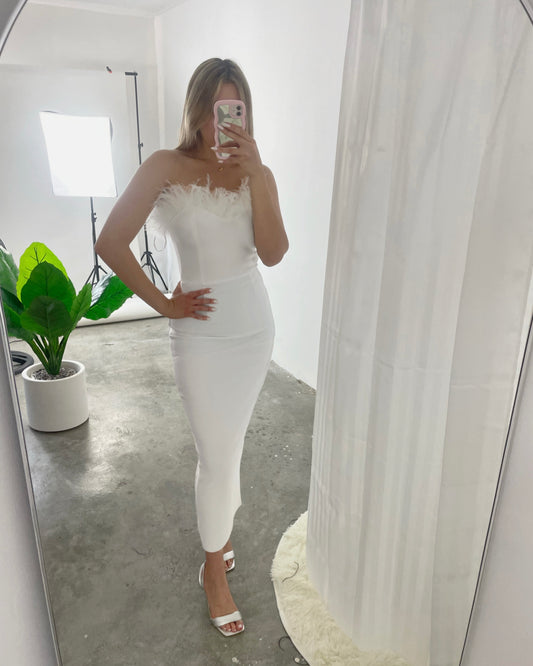 Angelina white dress